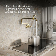 Kohler Artifacts Single-Hole Wall-Mount Pot Filler | product photo