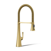 Graze Single-Handle Semi-Professional Kitchen Sink Faucet With 10-In Spout in Gold
