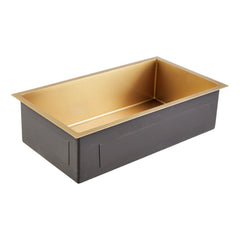 Atlas 32" L Undermount Kitchen Sink in Matte Gold | product photo