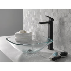 Ara Vessel Sink Bathroom Faucet in Matte black | product photo