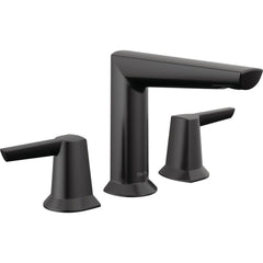 Galeon Widespread Bathroom Faucet with Drain Assembly in Matte Black | product photo