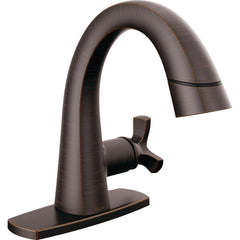 Stryke Single Hole Pull Out Sprayer Bathroom Faucet, Single Handle Bathroom Sink Faucet in Bronze | product photo