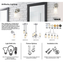 Kohler Artifacts Two-Light Sconce | product photo