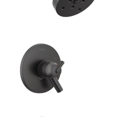 Trinsic 17 Series Dual-Function Tub Shower Faucet Set, H20kinetic Shower Handle Trim Kit in Black | product photo