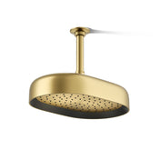 Statement 2.5 GPM Round 12 in. Rainhead with Katalyst Air-Induction Technology in Vibrant Brushed Moderne Brass