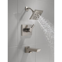 Pivotal® Tub and Shower Faucet Trim Kit with H2Okinetic® Technology in Lumicoat Stainless | product photo