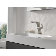 Pivotal Single Hole Bathroom Faucet with Drain Assembly and DIAMOND™ Seal Technology in Stainless | product photo