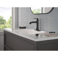 Bonacci Single Hole Bathroom Faucet with Touch2O and Touchless Technology, Diamond Seal Technology, Matte Black | product photo