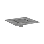 Rain Brilliance 6"x 6" Trim Tileable Rear Cover and Rough in Brushed Stainless Steel