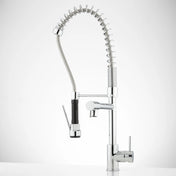Levi Pull Down Single Handle Kitchen Faucet with Accessories in Chrome