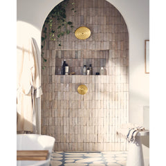 Cia Shower Faucet Trim Kit with Immersion in Brushed Gold | product photo