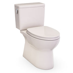 Glaston Two-Piece Elongated 1.28 GPF WASHLET+ and Auto Flush Ready Universal Height Toilet with CEFIONTECT and SS124 SoftClose Seat, Bone, MS472124CEFG#03 | product photo