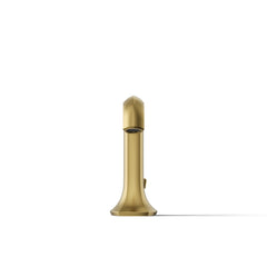 Kohler Occasion Single Hole Bathroom Faucet Spout in Vibrant Brushed Moderne Brass | product photo