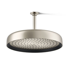 Kohler Statement 14" Single-Function Ceiling-Mount Round Rainhead, Round Rain Showerhead 2.5 GPM in Vibrant Brushed Nickel | product photo