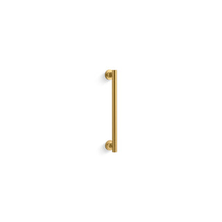 Purist 14 In. Pivot Shower Door Handle in Brushed Brass