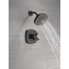 Stryke Shower Faucet Trim with H2Okinetic in Black | product photo