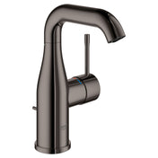 Essence Single Hole Bathroom Faucet with Single Handle, Size Medium in Hard Graphite