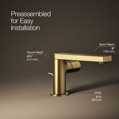 Kohler Single-Handle Bathroom Faucet | product photo
