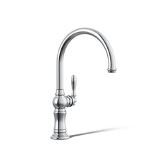 Kohler Artifacts Single-Hole Kitchen Faucet with Swing Spout, Arc Spout Design in Polished Chrome | product photo