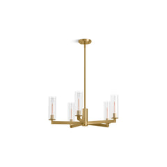 Kohler Crue 26 In. Chandelier in Brushed Brass | product photo