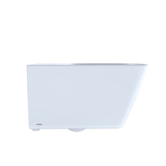 Dual-Flush Square Wall Hung Toilet with High Efficiency Flush in Cotton White | product photo
