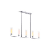 Crue 45 In. Linear Chandelier in Polished Chrome