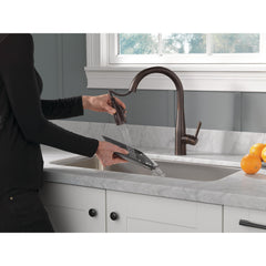 Essa Kitchen Faucet with Pull Down Sprayer in Venetian Bronze | product photo