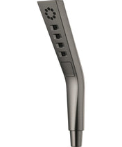 Multi Function Fixed Shower Head with H2Okinetic Technology in Lumicoat Black Stainless