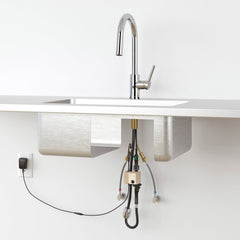 Stellen Pull Down Touchless Single Handle Kitchen Faucet in Stainless Steel | product photo