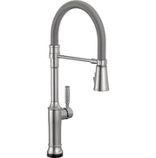 Renaldi Touchless Pro Style Pull-Down Kitchen Faucet with Touch Technology in Lumicoat Arctic Stainless