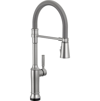 Renaldi Touchless Pro Style Pull-Down Kitchen Faucet with Touch Technology in Lumicoat Arctic Stainless
