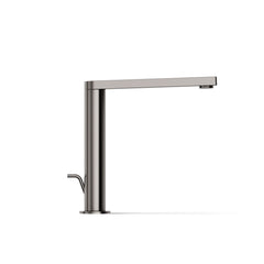 Kohler Composed Single Hole Bathroom Faucet with Drain Assembly in Vibrant Titanium | product photo