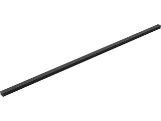 Linear Grid Shower Drain Grate in Matte Black
