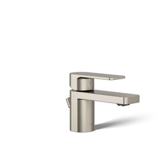 Kohler Parallel Single Hole Bathroom Faucet in Vibrant Brushed Nickel | product photo