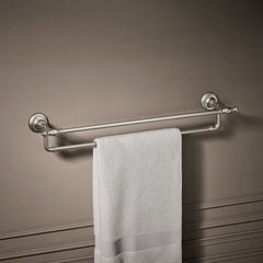 Kohler Artifacts Double 24" Wall Mounted Towel Bar in Vibrant Brushed Nickel | product photo