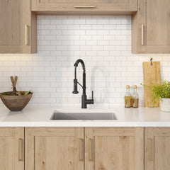 Standart PRO™ 23" L x 18" W Undermount Kitchen Sink with Faucet in Matte Black | product photo