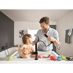 Finoris Single-Hole Faucet 230 with 2-Spray Pull-Out, 1.2 GPM in Matte Black | product photo