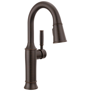 Renaldi Bar Faucet with Pull Down Sprayer in Venetian Bronze