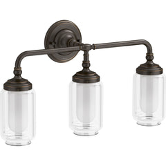 Kohler Artifacts 23 In. Three-Light Sconce in Oil Rubbed Bronze | product photo
