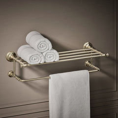Artifacts Hotelier Wall Shelf in Vibrant Gloss Gold | product photo