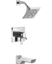 Pivotal® Tub and Shower Faucet Trim Kit with H2Okinetic® Technology in Lumicoat Chrome
