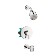 Clubmaster Pressure Balanced Tub and Shower Faucet with Rough-in Valve in Chrome | product photo