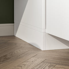 3-Door Armoire with Hanging Rod in White Solid and Manufactured Wood