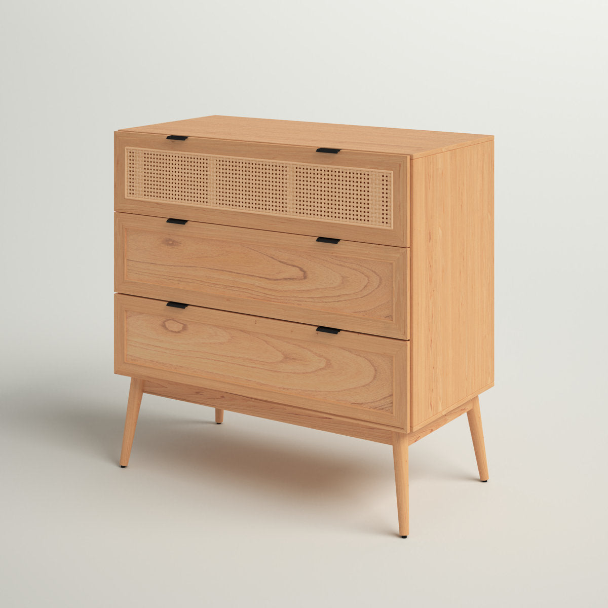 3-Drawer Chest in Solid and Engineered Wood, Brown