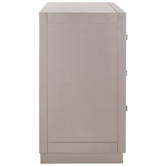 3-Drawer Dresser, Acacia and Engineered Wood, Champagne Mirrored Finish