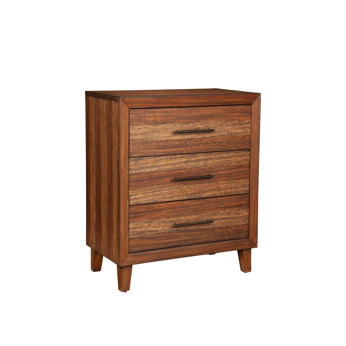 3-Drawer Dresser, Solid Mahogany and Engineered Wood, Caramel