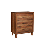 3-Drawer Dresser, Solid Mahogany and Engineered Wood, Caramel