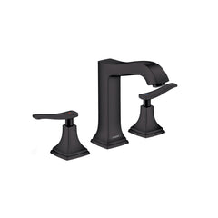 Metropol Classic Widespread Bathroom Faucet in Matte Black | product photo
