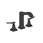 Metropol Classic Widespread Bathroom Faucet in Matte Black