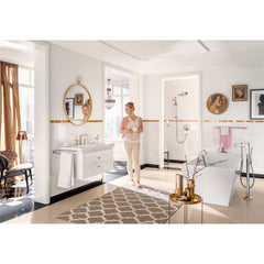 Metropol Classic Widespread Bathroom Faucet with Drain Assembly in Brushed Nickel | product photo